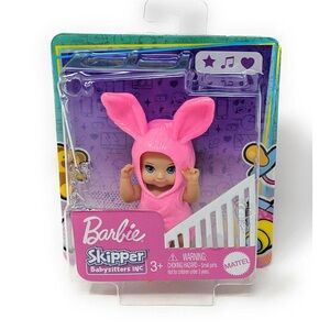NIP Barbie Skipper Babysitters Inc. Baby Doll in Bunny Costume